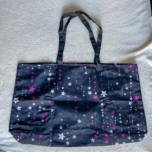 Kate Spade ♠️ Floral Canvas Tote Reusable large shopping Bag